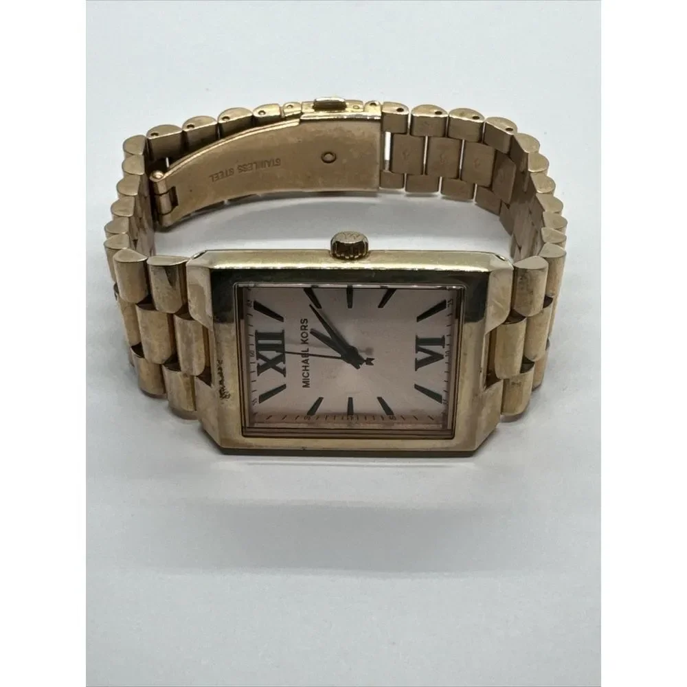 Michael Kors Nash MK3287 Women's Rose Gold-Tone Analog Dial Quartz Watch JNA822